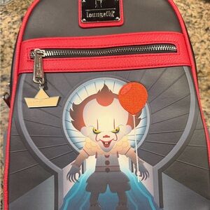 Loungefly Pennywise Backpack with Red and Gray